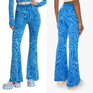 MOTHER The Quickie Roller Flare So Knotty Zebra Y2K Pants